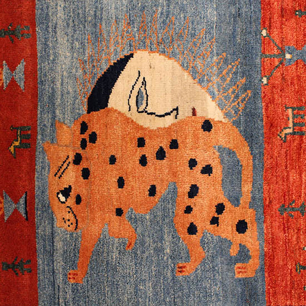 1603-148 ギャッベ（ギャベ） 44×40cm｜ギャッベ｜ペルシャ絨毯の 