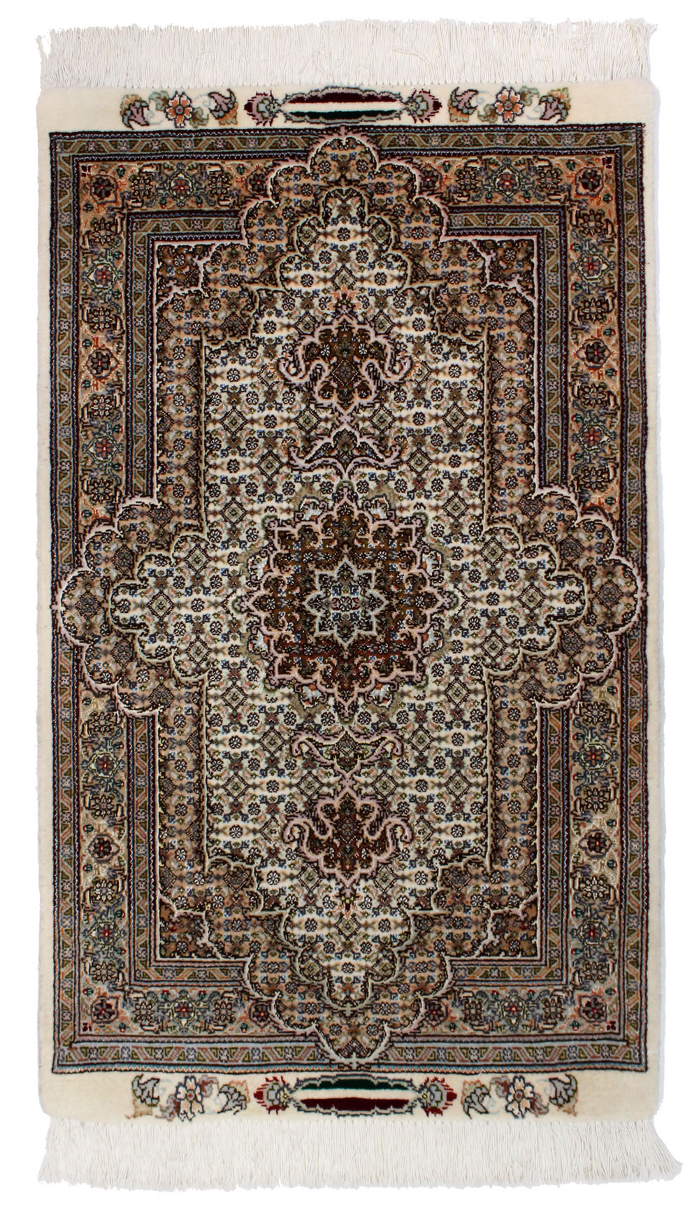 WTAS-38　タブリーズ産ペルシャ絨毯　105×63cm