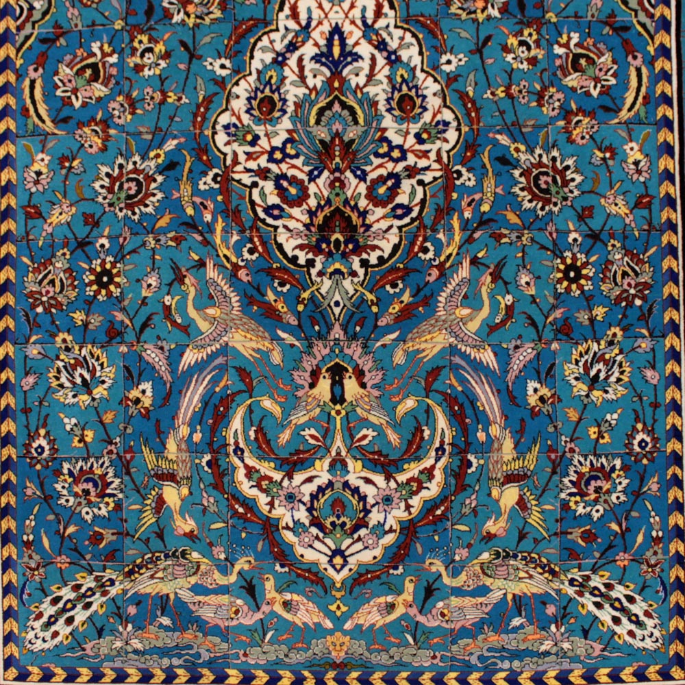 最高級イスファン産ペルシャ絨毯 - ラグ