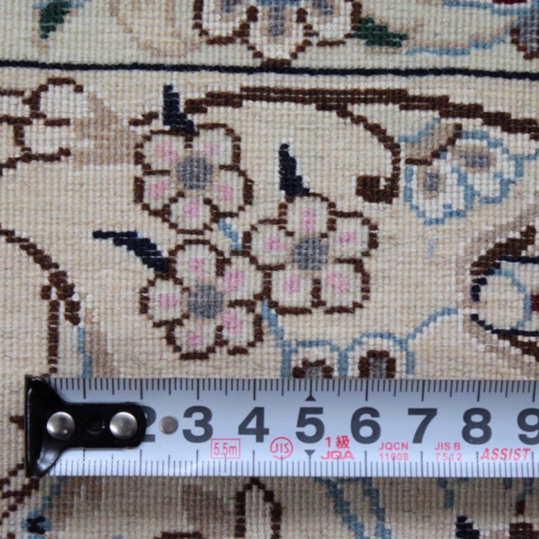 WNES-139　ナイン産ペルシャ絨毯　227×158cm