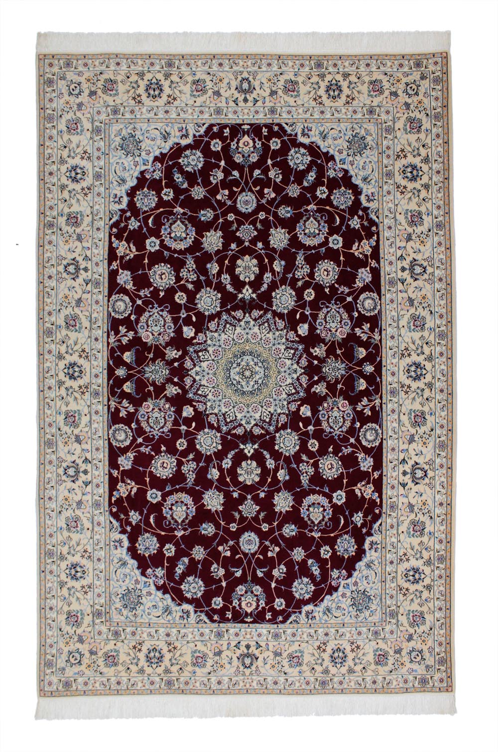 WNES-143　ナイン産ペルシャ絨毯　245×165cm