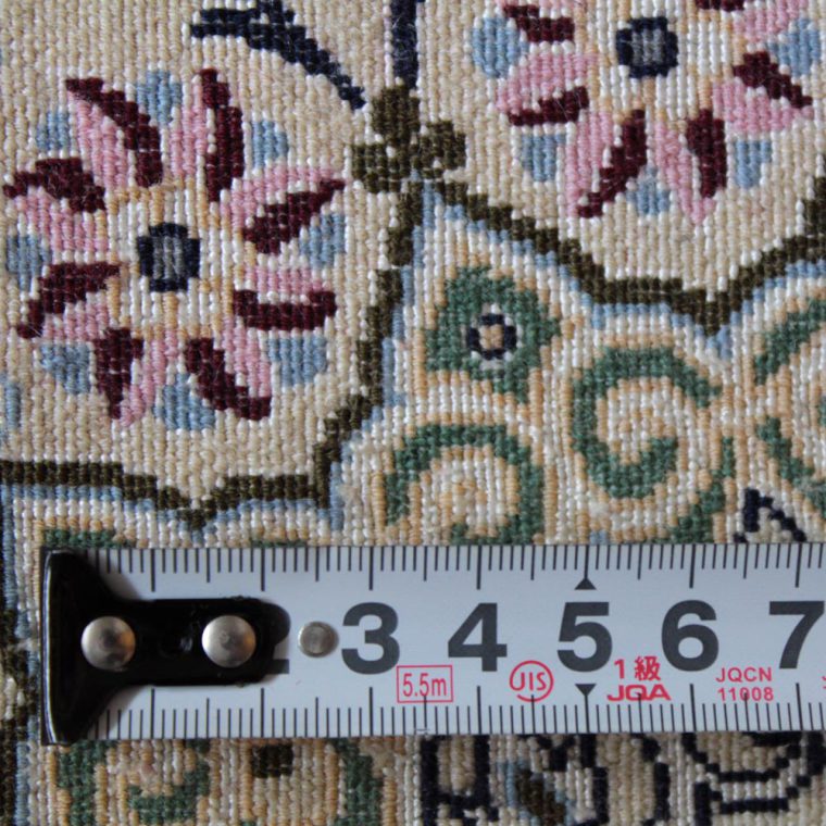 WNES-143　ナイン産ペルシャ絨毯　245×165cm