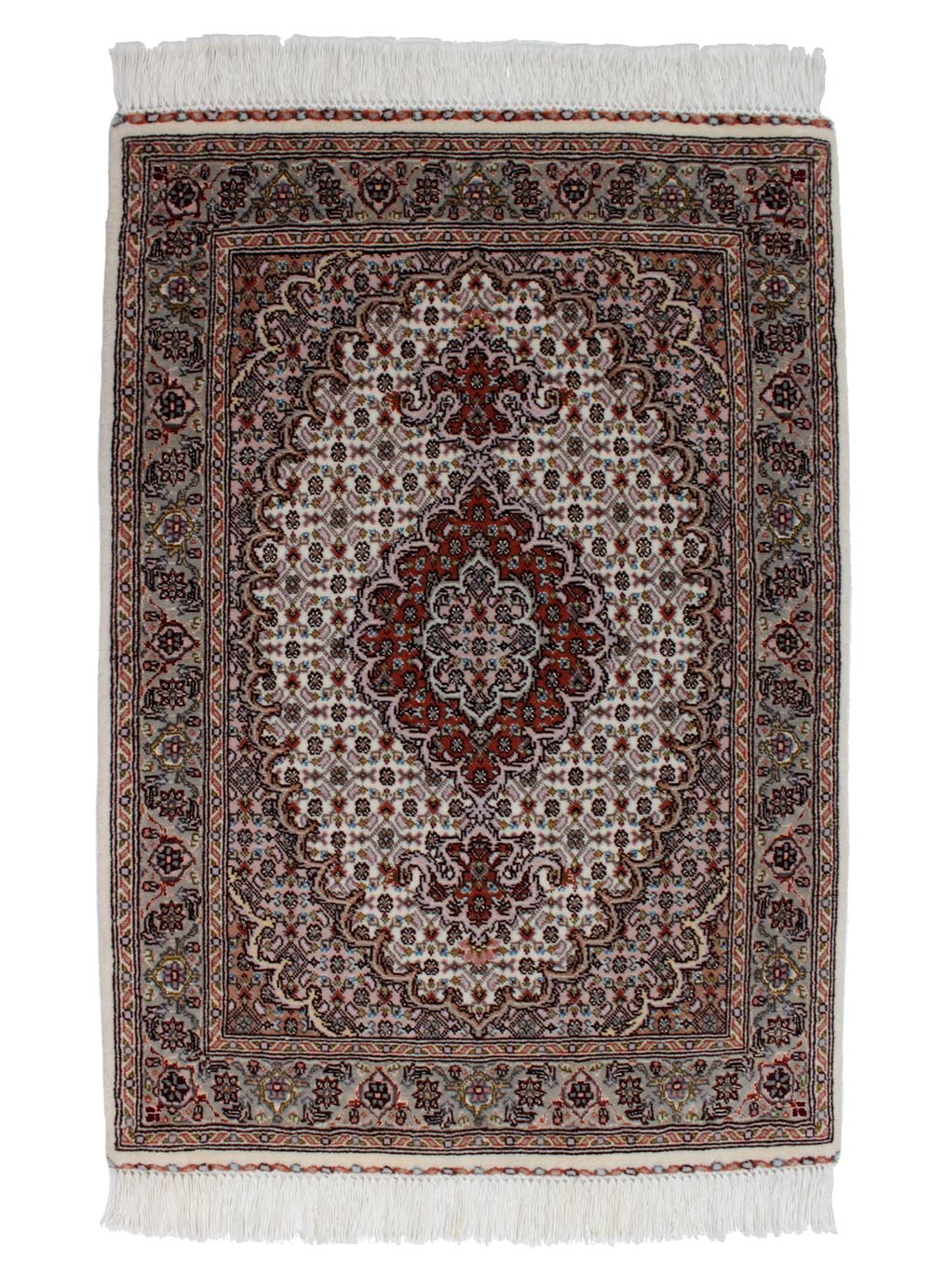 WTAS-40　タブリーズ産ペルシャ絨毯　90×63cm