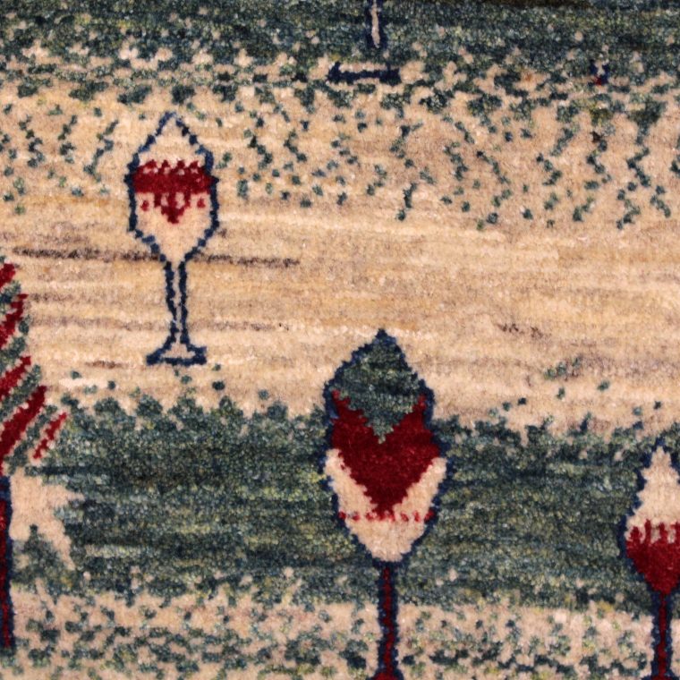 ペルシャのギャッべ(うさぎ) ペルシャ絨毯 ペルシャリズギャッベ 134×87㎝ | pasargad rugs