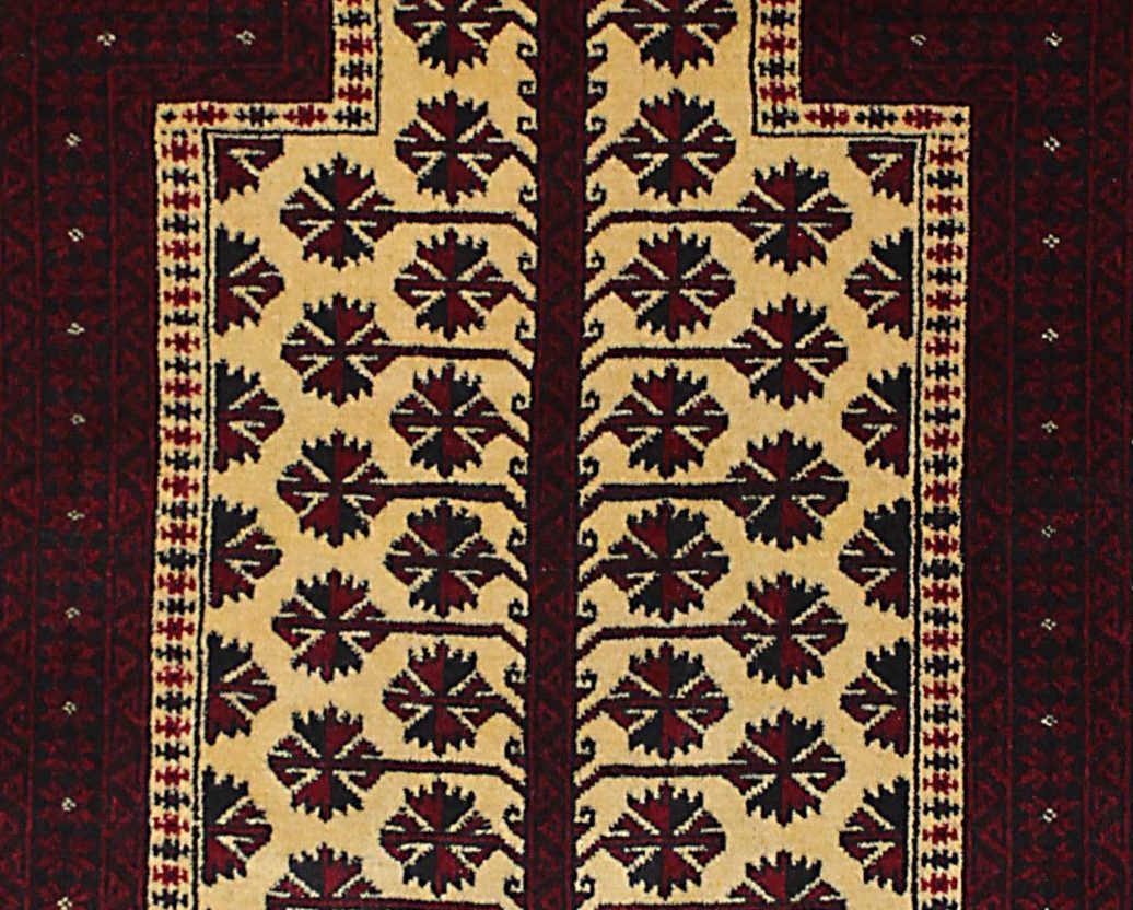 WZCS-20　バルーチ産ペルシャ絨毯　140×95cm