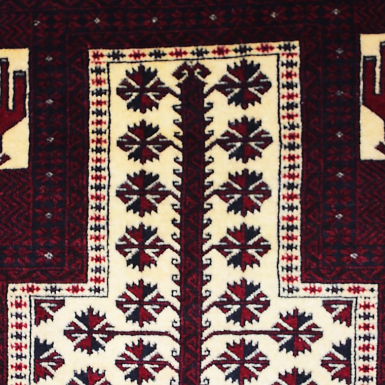 WZCS-20　バルーチ産ペルシャ絨毯　140×95cm