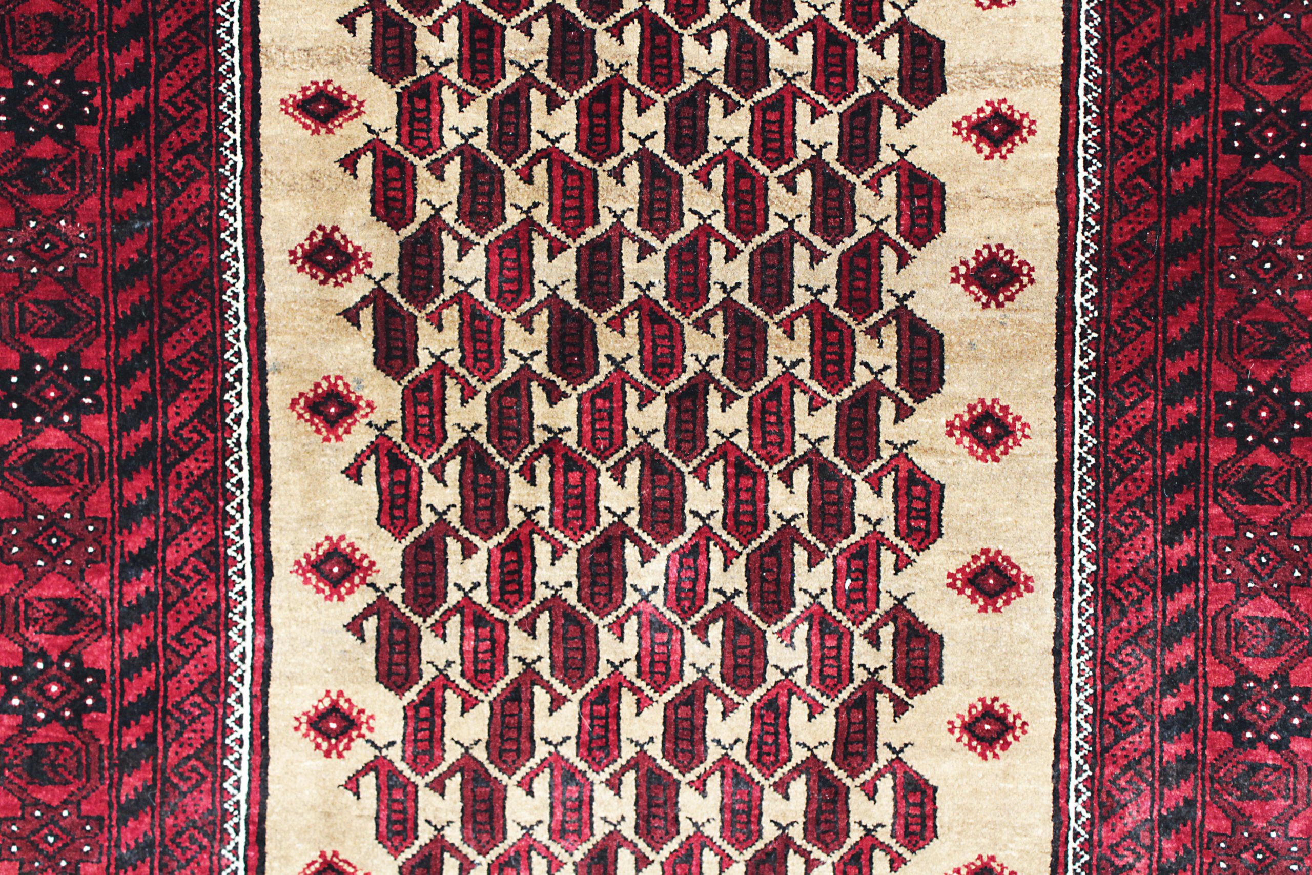 WZDS-69　バルーチ産ペルシャ絨毯　210×106