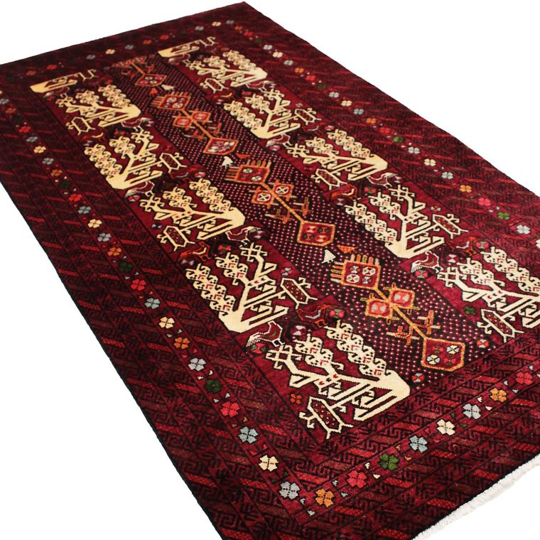 WZDS-71　バルーチ産ペルシャ絨毯　185×120cm