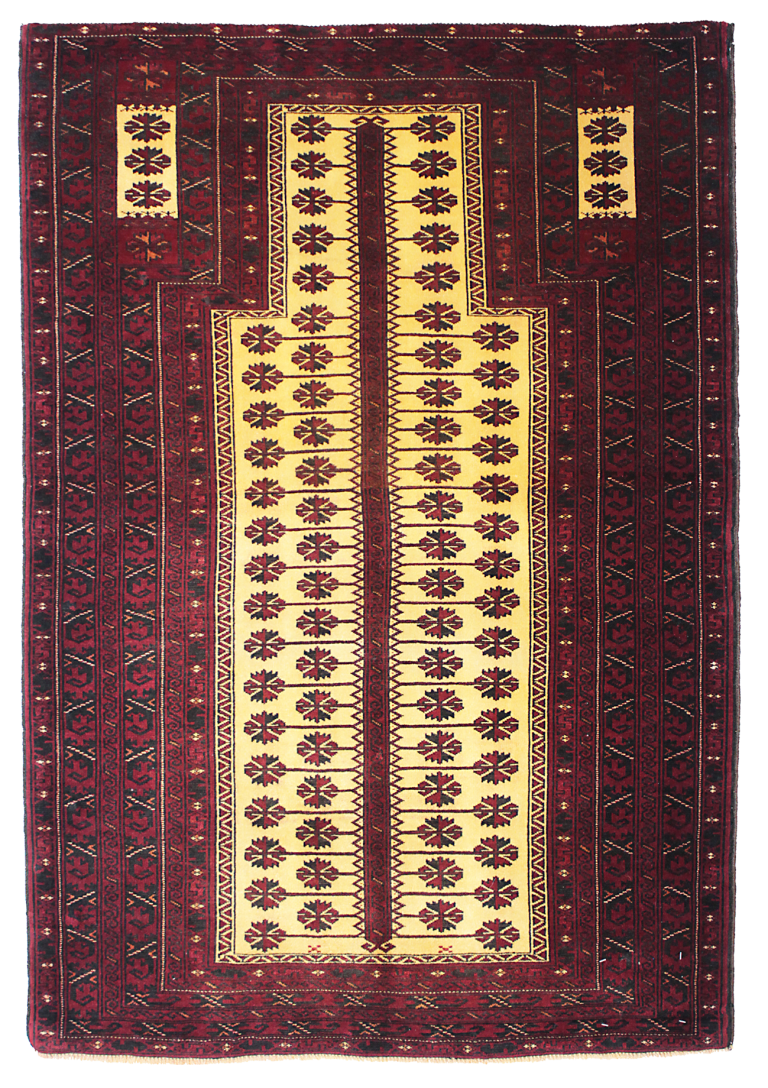 WZCS-21　バルーチ産ペルシャ絨毯　137×102cm