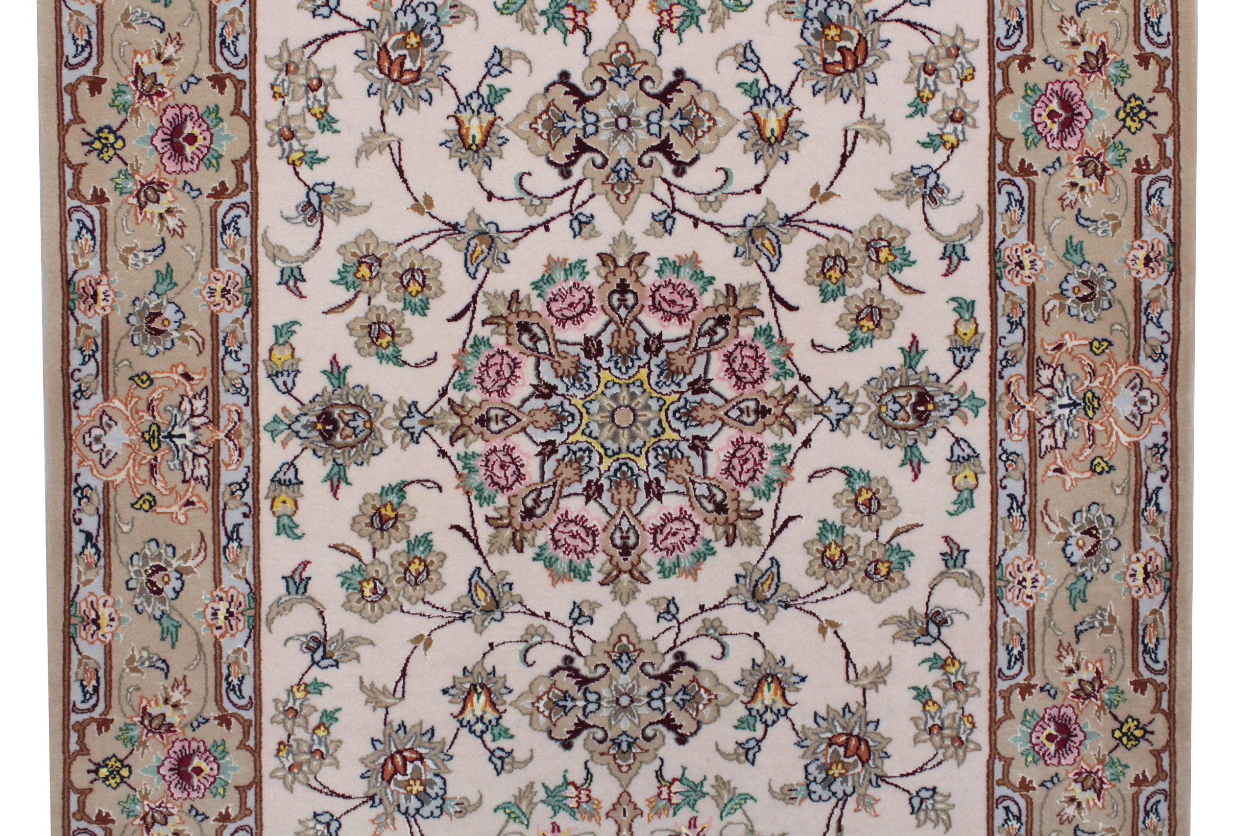 WEIS-15　イスファハン産ペルシャ絨毯　廊下敷　410×83cm