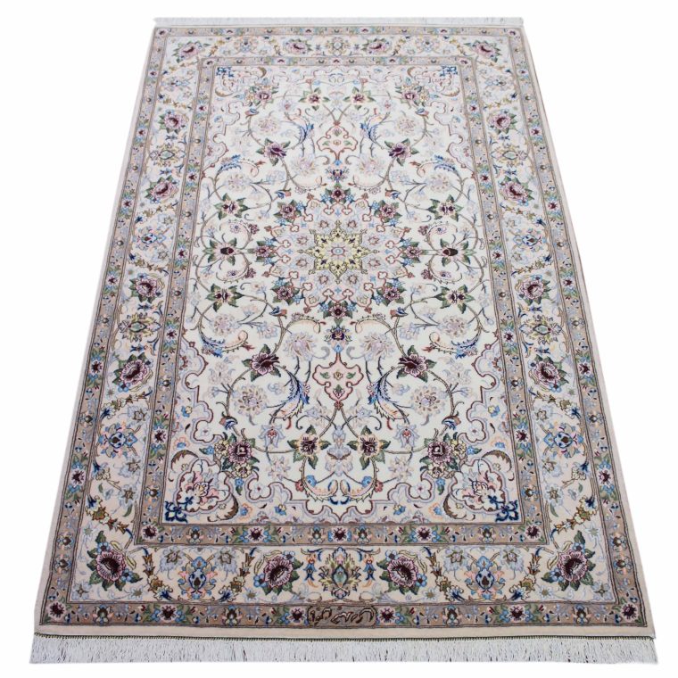 WNDS-118　ナイン産ペルシャ絨毯　208×132cm