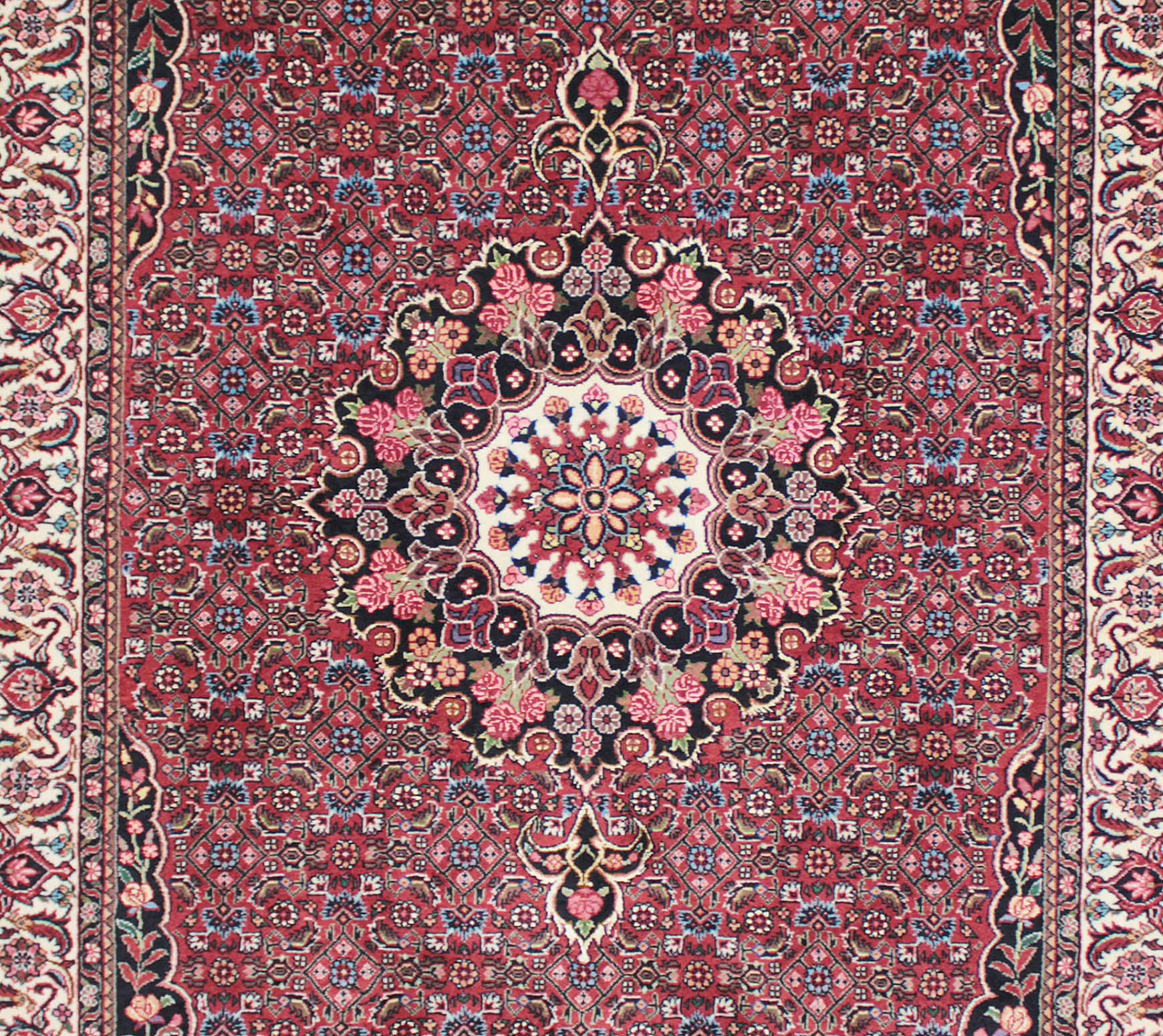 セネ産 ペルシャ絨毯 141×119cm イラン クルディスタン オールドセネキリム セネ産 ペルシャ絨毯 141