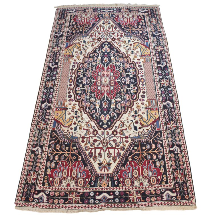 K-1151　イラン産オールドキリム　215×125cm