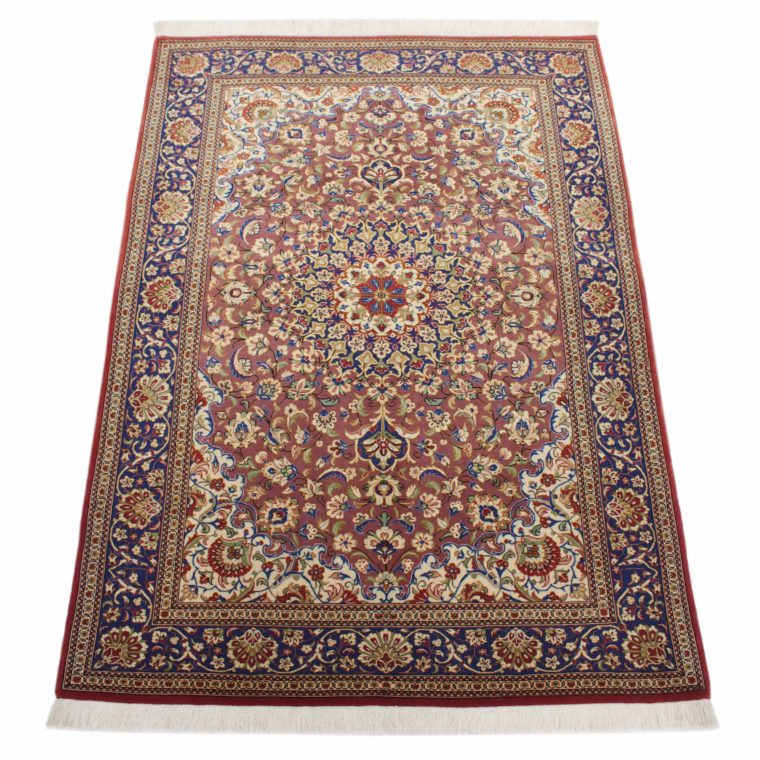 WQCS-2　クム産ペルシャ絨毯　154×110cm
