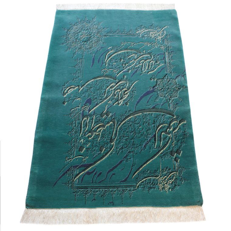 WTBS-1　タブリーズ産ペルシャ絨毯　117×78cm