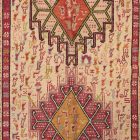 K-1973　イラン産オールドキリム　103×75cm