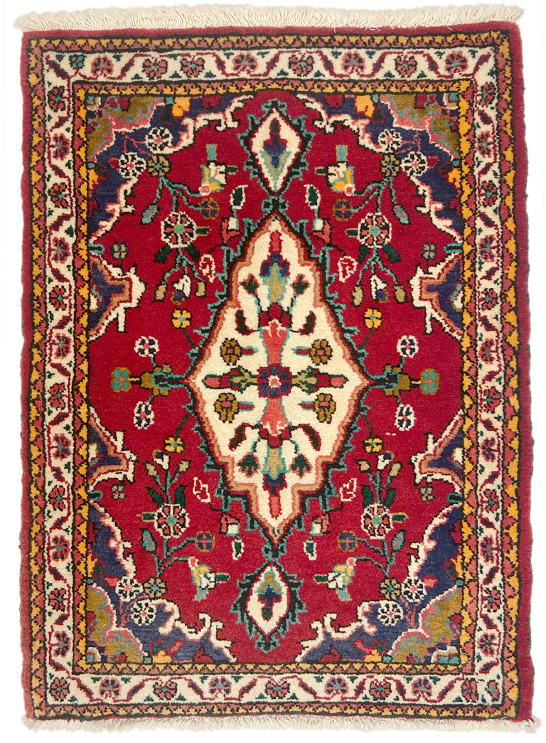 WSAS-31　カシャーン産ペルシャ絨毯　97×70cm
