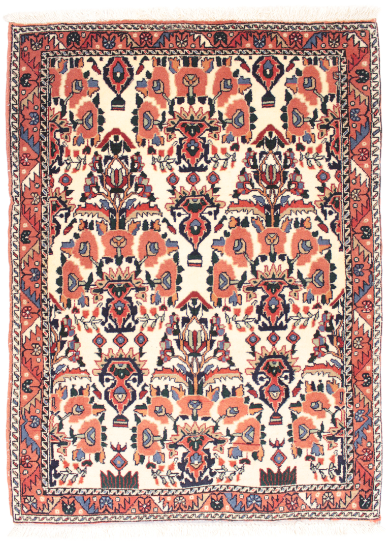 WSBS-14　カシャーン産ペルシャ絨毯　107×80cm
