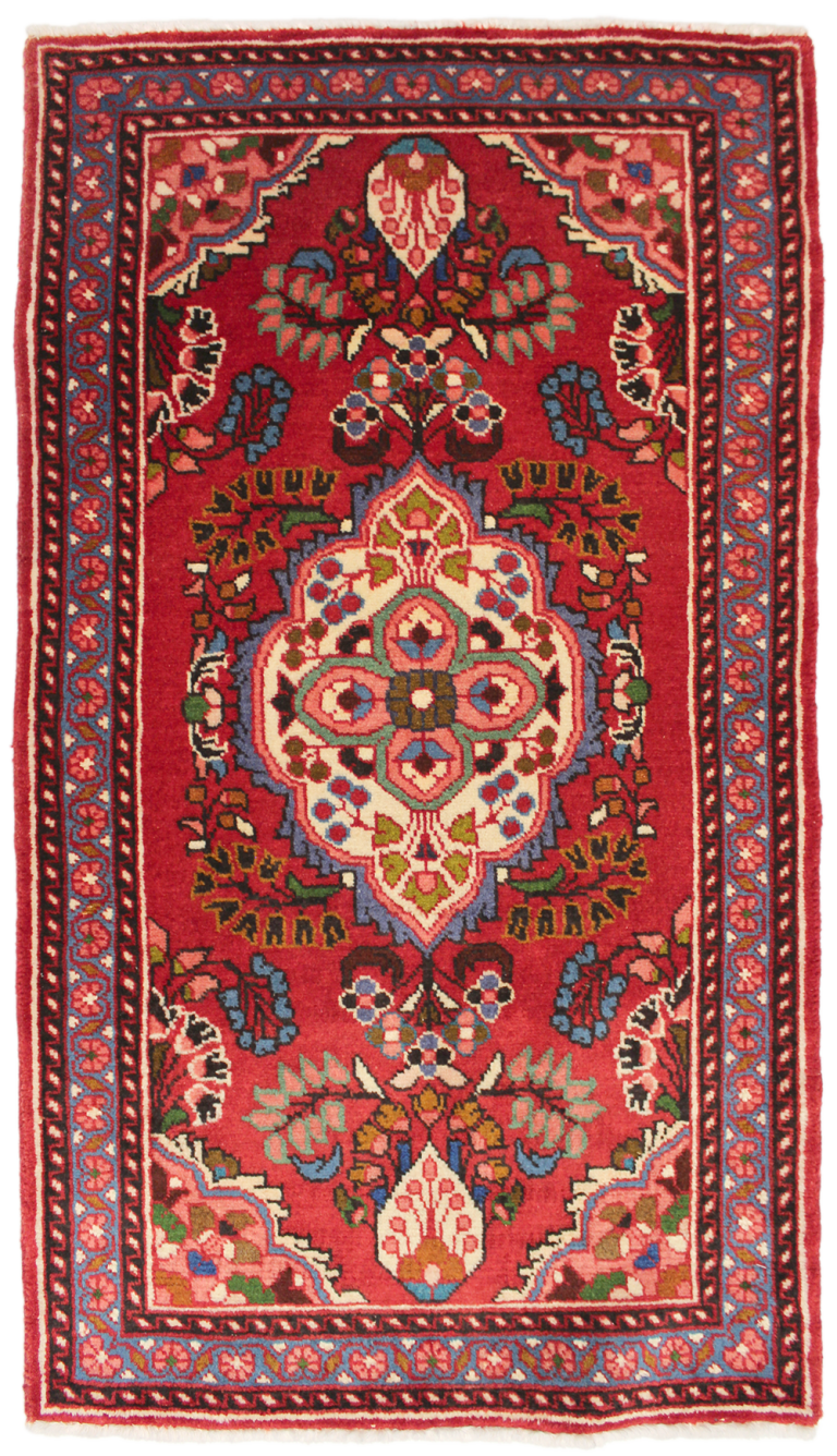 WSBS-12　カシャーン産ペルシャ絨毯　130×74cm