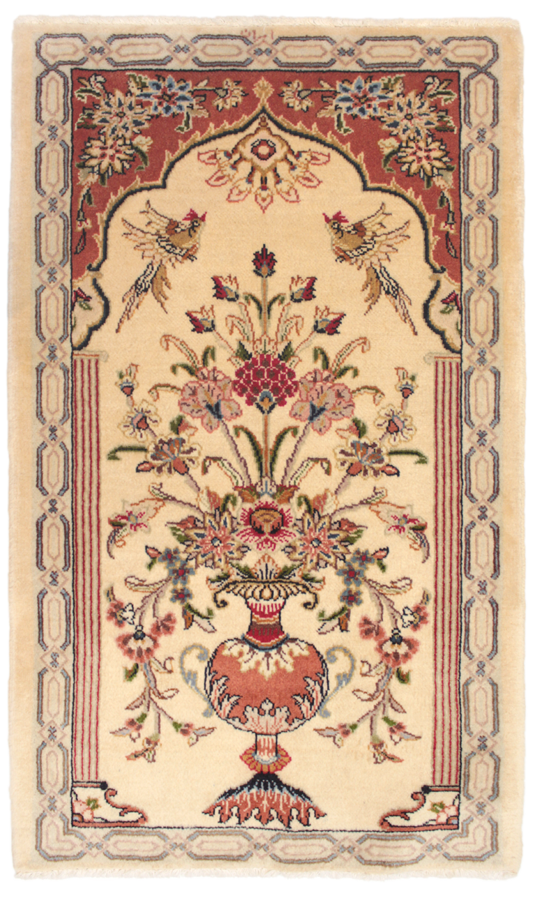WSBS-9　カシャーン産ペルシャ絨毯　120×72cm
